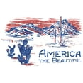 thumbnail image 2 of Americana America The Beautiful Landscape Men's White T-Shirt - 4XLB, 2 of 4