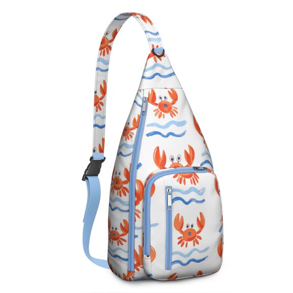 Sling Backpack Crossbody Shoulder Backpack Gym Sports Travel Hiking Daypack Chest Bag Small Backpack for Travelers Office Workers