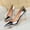 Silver, variant on LIANGP Women's High Heels Fashionable Metal Heel High Heels Metallic High Heel Shoes With Pointed Toes Ladies Shoes Gold Size 7.5