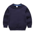thumbnail image 1 of Aocisk Chandail Chaud Ample Uni de Mode pour Bébés Garçons Filles, Haut, Vêtement, Bleu Foncé, 1-2 Ans, 1 of 3