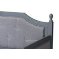 thumbnail image 7 of Baxton Studio Mara Classic and Traditional Grey Fabric Upholstered Grey Finished Wood Twin Size Daybed with Trundle, 7 of 7