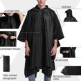 thumbnail image 3 of Military Style Poncho Multi Use Rip Stop Camouflage Rain Ponchohooded Waterproof Raincoat For Outdoor Activities-dwdz, 3 of 5