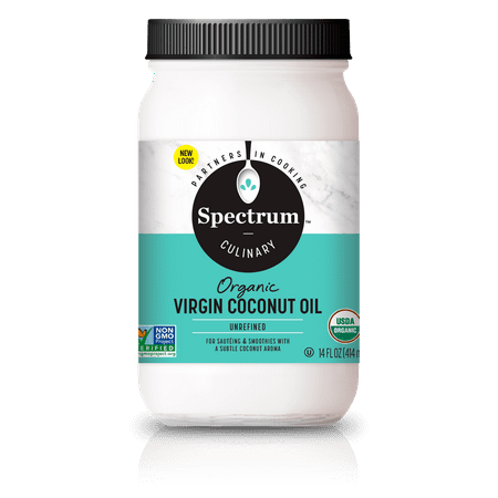 Spectrum Culinary Organic Unrefined Virgin Coconut Oil, 14 fl. (The Best Virgin Coconut Oil)