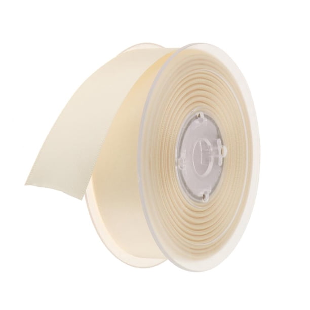 22 colores 20 metros cuerda de cintas de satén de doble cara para suministros de regalo de fiesta de boda DIY 25mm Beige Macarena Lado doble cinta de poliéster
