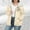 Beige, variant on Womens Jackets Casual Fleece Love Heart Full Zip Outerwear Pockets Long Sleeve Loose Fit Windbreaker with Hood Coat for Women