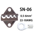 thumbnail image 6 of Ratcheting Crimping Tool set ,Quick Exchange and Release Jaw for Heat Shrink ,Non-Insulated Open Barrel,Ferrules Cold pressing line clamp, Naked Terminals Crimper Heat Connector Wire hand tool kit, 6 of 8