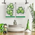 thumbnail image 6 of Shamrock Eucalyptus St. Patrick''s Day Kitchen Towels Dish Towels, 18x26 Inch Seasonal Buffalo Plaid Decoration Hand Towels Set of 2, 6 of 6