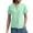 Light Green, variant on Womens Tops Trendy Loose Fit Short Sleeve V Neck Jacquard Kni Womens Spring Shirt,Pink,M