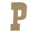 thumbnail image 1 of Wooden Letter Unfinished, Rustler Font, Craft Cutout, 1 of 3