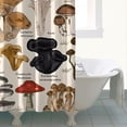 thumbnail image 4 of Brown Mushroom Sketch Beige Pattern Shower Curtain 72"x84" ,Bathroom Decorative Shower Curtains Set with 12 Hooks,Modern Waterproof Washable Shower Curtain, 4 of 6