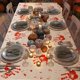 thumbnail image 5 of Mantel de Halloween con huellas de sangre, mantel de zombi sangriento, suministros para fiestas de Halloween, 2 piezas, 5 of 5