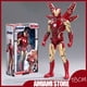 thumbnail image 2 of Figura de anime de Marvel Los Vengadores de 18 cm, Iron Man, Spider-Man, Capitán América, Thor negro, Pantera, figura decorativa, modelo de regalo, juguetes, 2 of 5