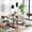 Sand/Black, variant on Safavieh Cael 33" Scandinavian Dining Table, Sand/Silver