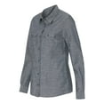 thumbnail image 2 of Burnside Women's Long Sleeve Chambray Size up to 3XL, 2 of 5
