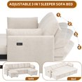 thumbnail image 5 of Akaber 106" Oversized Pull Out Couch Bed, Sleeper Sofa Bed for Living Room with Double Storage Chaise, USB Charging, 5 of 8