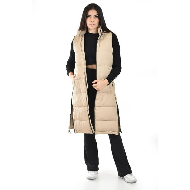 Chaleco largo con capucha Roman Fashion /Juvenil, 24624 (Beige) beige G