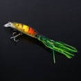 thumbnail image 3 of Señuelo de pesca de calamar realista, señuelos de pesca de 24 cm/40 g, anzuelo triple de calamar, Crankbait de calamar construido para precisión, 3 of 5