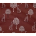 thumbnail image 4 of oneOone Cotton Flex Fabric Tree & Giraffe Block Printed Craft Fabric BTY 40 Inch Wide, 4 of 4