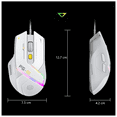 thumbnail image 5 of Mouse Ergonomico Alambrico Usb Gamer 6 Botones Programables Eo Safe Imports Blanco, 5 of 5