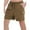 Brown, variant on Men's Athletic Shorts Stretch Waist - Cinched Lightweight Breathable Sports Leisure Shorts with Flexible Fit for Active Lifestyles,Khaki,2XL
