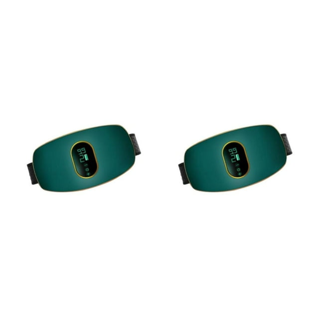 VONKY Ceinture Sans Fil Réglable avec Chauffage et Massage Vibrant pour Hommes Femmes Vert 2ensemble