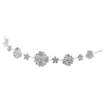 thumbnail image 4 of Women Wrap Bandana Adjustable White Glass Crystal Crown Tiara with Hair Band Pins in Birthday Gifts, 4 of 7
