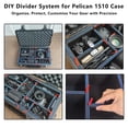 thumbnail image 5 of LAFENLIN DIY Divider System for Pelican 1510 Case – Custom Adjustable Inserts with U-Clips & Red Pull Tabs for Camera, Tools, Medical & Gear Storage (Case Not Included), 5 of 9