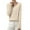 Beige, variant on WTOBBY Women's Casual Lace V-Neck Base Layer Sweater, Knitted Long Sleeve Solid Color Top with Feminine Details, Ideal for Layering and Style,Beige L