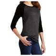 thumbnail image 4 of Yellow Rooster Women's Perfect Tri 3/4-Sleeve Female Raglan T-Shirt Black/ Black Frost 3XL, 4 of 6