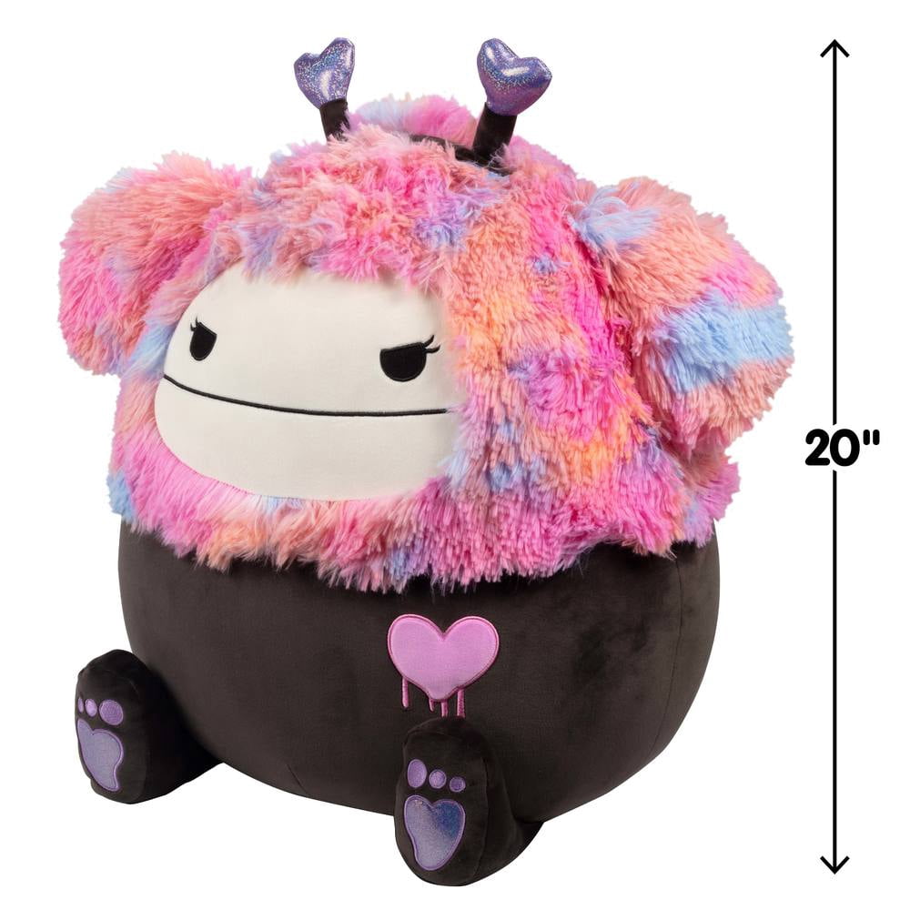 Squishmallows Halloween 20in Frumpy the Pink and Black Bigfoot - Jazwares Plush (Jumbo), Soft Stuffed Animal for Seasonal Gifts and Display, for Kids