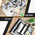 thumbnail image 3 of Clear Zipper 9Pcs Pouches Waterproof PVC Zipper Bag 3 Sizes Reusable Portable Zipper File Bag for Organizing Pencil Document Cosmetic Home Office School, 3 of 9