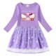 thumbnail image 5 of Hello Kitty Girl vestido dulce de algodón primavera y otoño nueva falda de princesa de manga larga con estampado de dibujos animados para niños estrella Luna red hilo, 5 of 5