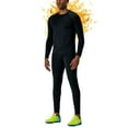 thumbnail image 6 of UJNDER Mens Thermal Underwear Thickening and Quick Heating Clothing Pant Set Thermal Underwear for Men #1_Black XL, 6 of 9