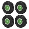 thumbnail image 3 of Llantas De Metal RC Neumáticos De Goma, Agarre 4 Piezas Amortiguación Fuerte 1/24 Ruedas De Coche RC Neumáticos Para Axial SCX24 AXI90081 ANGGREK Otros, 3 of 8
