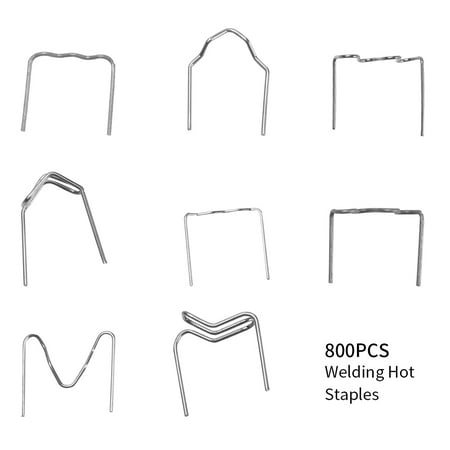 

800pcs Car Bumper 0.6mm 0.8mm Thermal Welding Tool Hot Stapler Plastic Repair