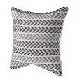 thumbnail image 5 of Ox Bay Black Chevron Organic Cotton Square 2 Piece Pillow Feather Filled Set, 5 of 9