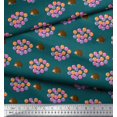 thumbnail image 3 of Soimoi Rayon Fabric Balloon & Hedgehog Kids Print Sewing Fabric Yard 42 Inch Wide, 3 of 3