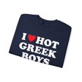 thumbnail image 3 of Greek Greece Wife Girlfriend Husband Sweatshirt Gifts Crew Neck Shirt Long, 3 of 7