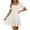 White, variant on Summer Dresses for Women Casual Cute Square Neck Puff Short Sleeve Midi Dress Elegant Fashion Clothes