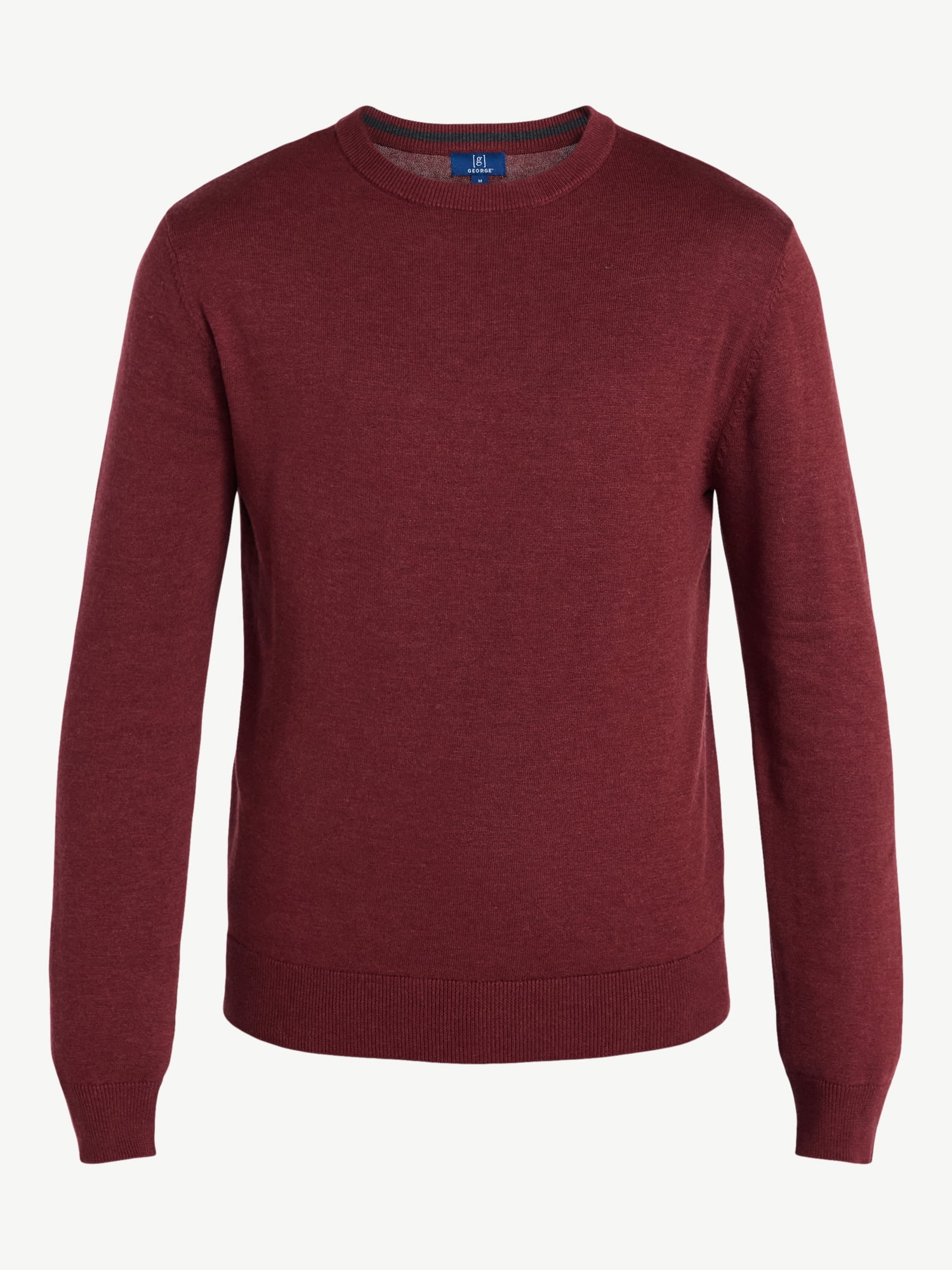 George Men's & Big Men's Relaxed Fit Lightweight Crewneck Sweater, Sizes XS-3XL