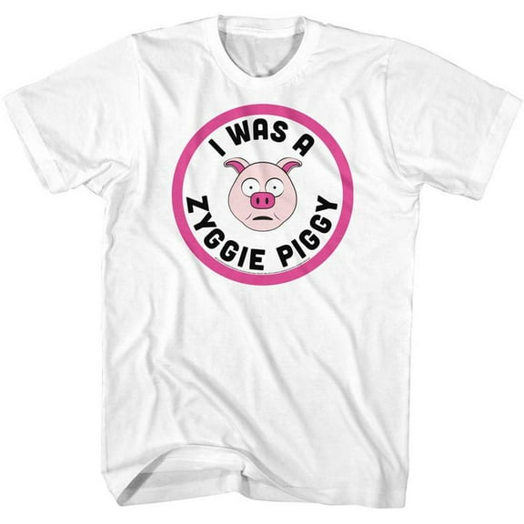 Bill And Ted Zyggie Piggy White Adult T-Shirt 4Xl