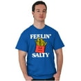 thumbnail image 5 of Funny Feelin Salty Fries Food Pun Men's Graphic T Shirt Tees Brisco Brands M, 5 of 6