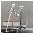 thumbnail image 1 of Brass Pot Filler Faucet Deck Mounted Three-Section Extension Folding Kitchen Faucet Triple Joint Swing Arm For Hot And Cold ,Effortless Installation, 1 of 7