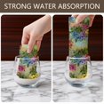 thumbnail image 6 of 2 Pcs Pioneer Flower Floral Print Pattern Kitchen Towels, Funny Microfiber Dish Towel Set, 18" X 26" Tea Towels, 6 of 6