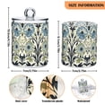 thumbnail image 5 of Yayeee 2 Pack Qtip Holder Dispenser for Bathroom with Lid Cotton Swab Canister, Blue Floral Pattern, 5 of 6
