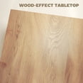 thumbnail image 4 of HOMCOM Square Coffee Table, Center Table w/ 1.6" Thick Top, Natural Wood, 4 of 10