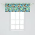thumbnail image 2 of Ambesonne Pool Party Window Valance, Funny Swim Float Rubbers, 54" X 18", Multicolor, 2 of 3