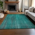 thumbnail image 6 of Addison Rugs Mayfield Washable Transitional Striped Teal Rectangle Rug, 9' x 12', 6 of 6