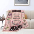 thumbnail image 3 of Christian Prayer Gift Blanket Religious Spiritual Throw Blanket Ultra Soft Cozy Fleece Flower Bible Verse Gift Fuzzy Plush Bedding Blankets for Kids Teens Adults Girls Boys Women Men 60"x50", 3 of 6