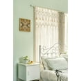 Macrame Curtain Large Boho Woven Wall Hanging Window Curtains Handmade